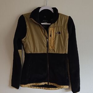 The Northface Polartec Womens Zip Up Black & Gold Size XS/TP